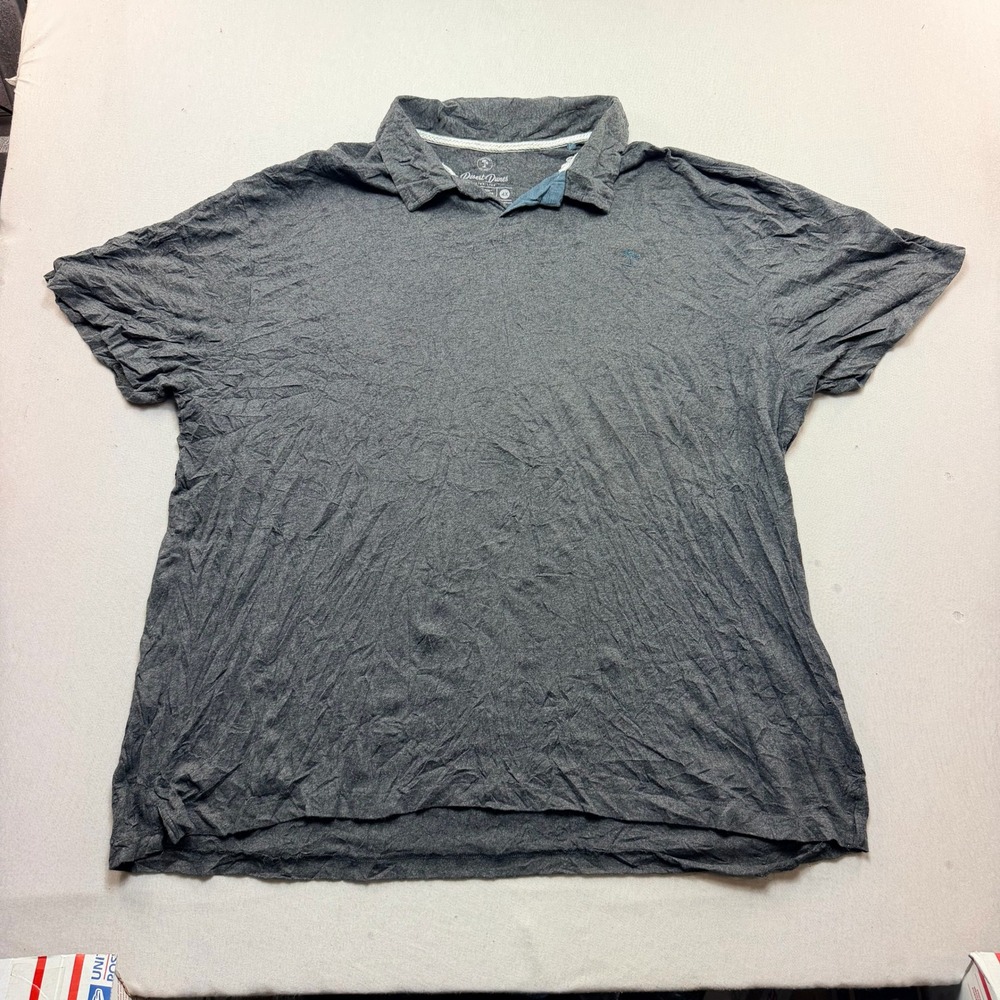 Desert Dunes Polo Shirt Mens 4X Gray Excellent Short Sleeve Palm Tree Logo